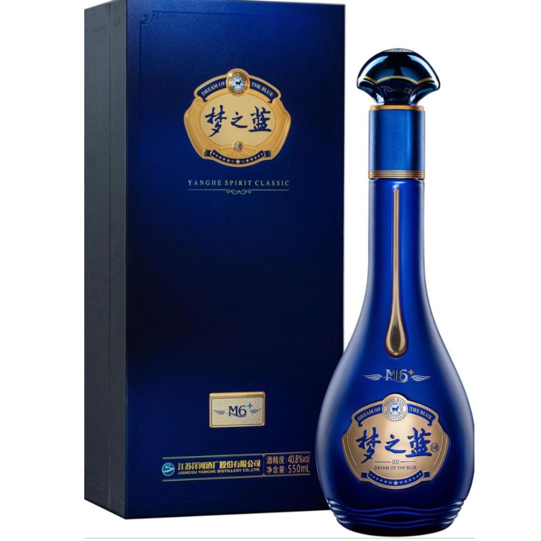 Yanghe Dream Blue M6 Plus Baijiu 52%ABV - 550ml