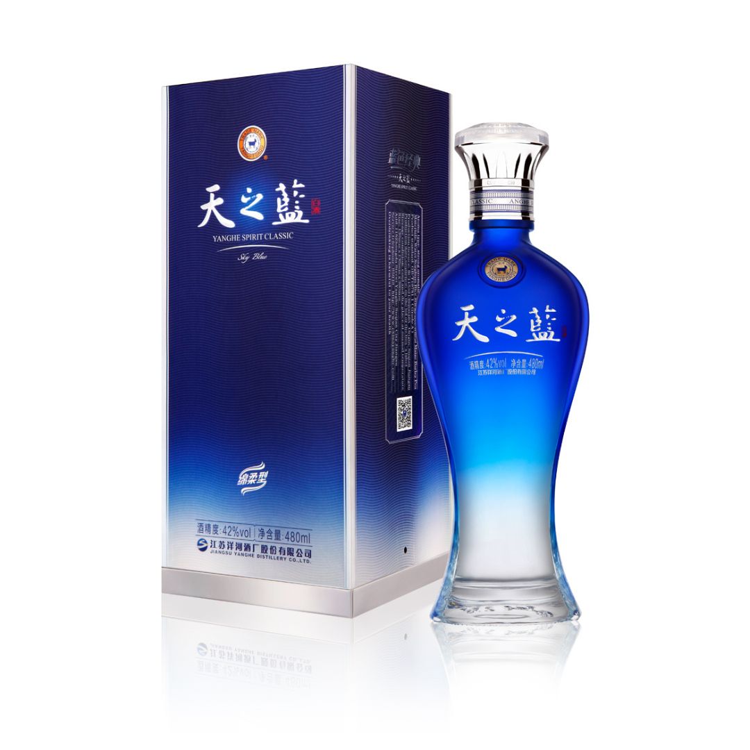 Yanghe Sky Blue Baijiu 52% ABV - 500ml